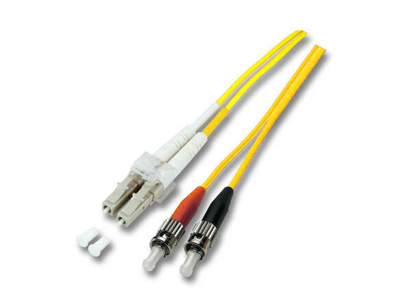 Fiberpatch 9/125 LC-ST -  2,0 m LSZH Singlemode Duplex OS2 Gul 